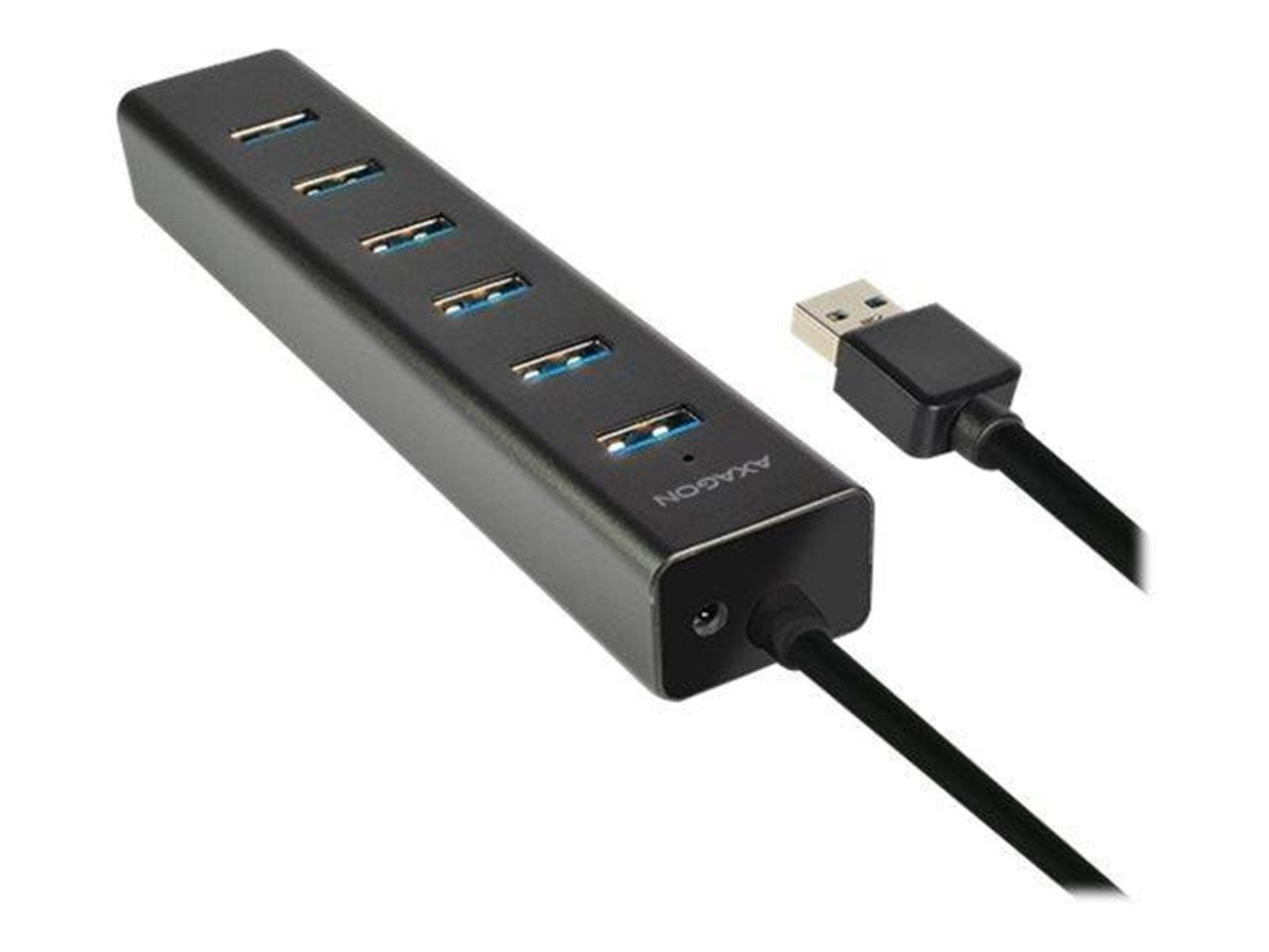 AXAGON HUE-SA7BP - hub - 7 ports USB-Hubs - USB 3.2 - 7 - Schwarz