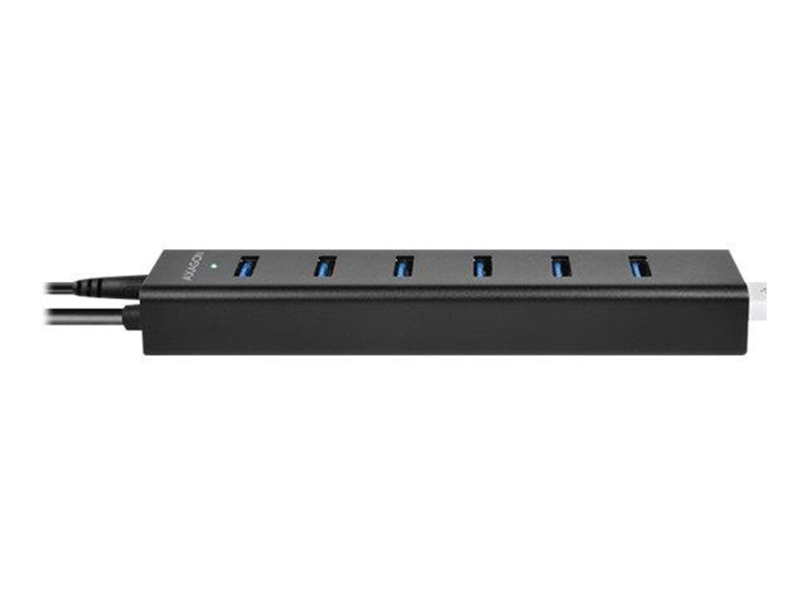 AXAGON HUE-SA7BP - hub - 7 ports USB-Hubs - USB 3.2 - 7 - Schwarz