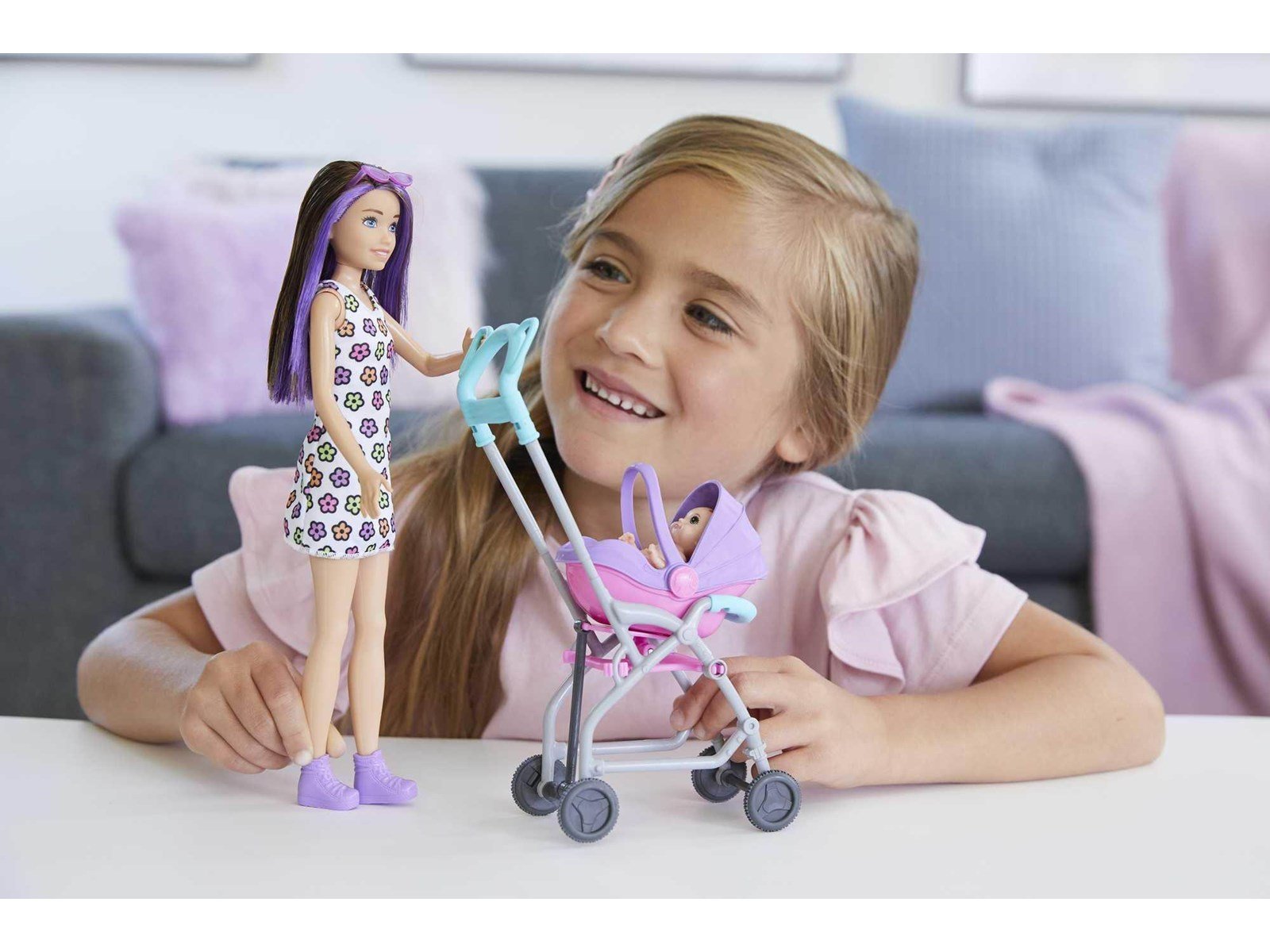 Barbie Skipper Babysitters Inc. Doll & Stroller Playset
