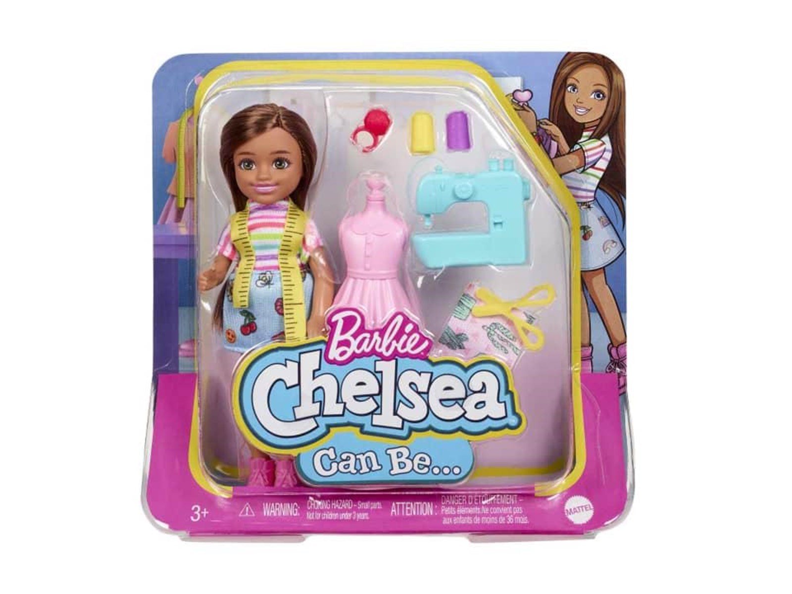 Barbie Chelsea Can Be Playset With Brunette Chelsea Fashion Designer Doll
