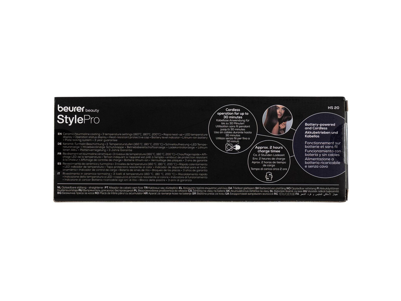 Beurer HS 20 Cordless Hair Straightener