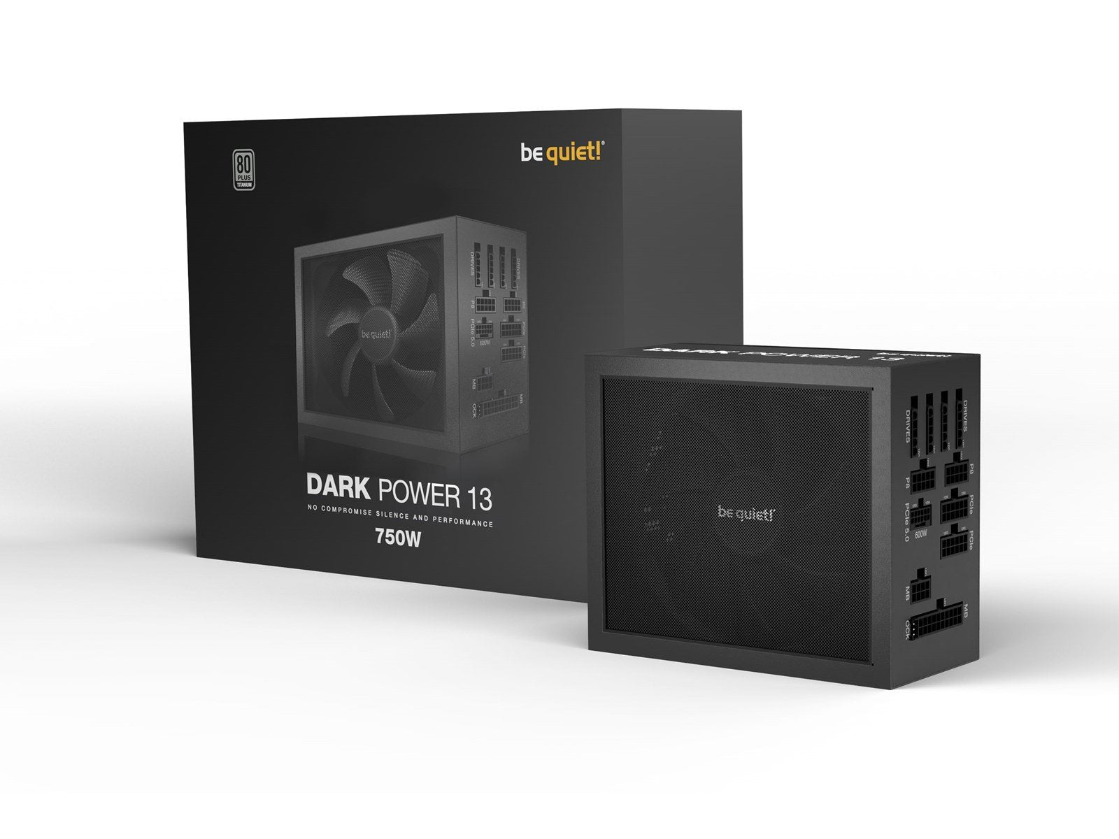 be quiet! Dark Power 13 - 750W Netzteile - 750 Watt - 135 mm - ATX 3.1 - 80 Plus Titanium (bis zu 90% effektiv)