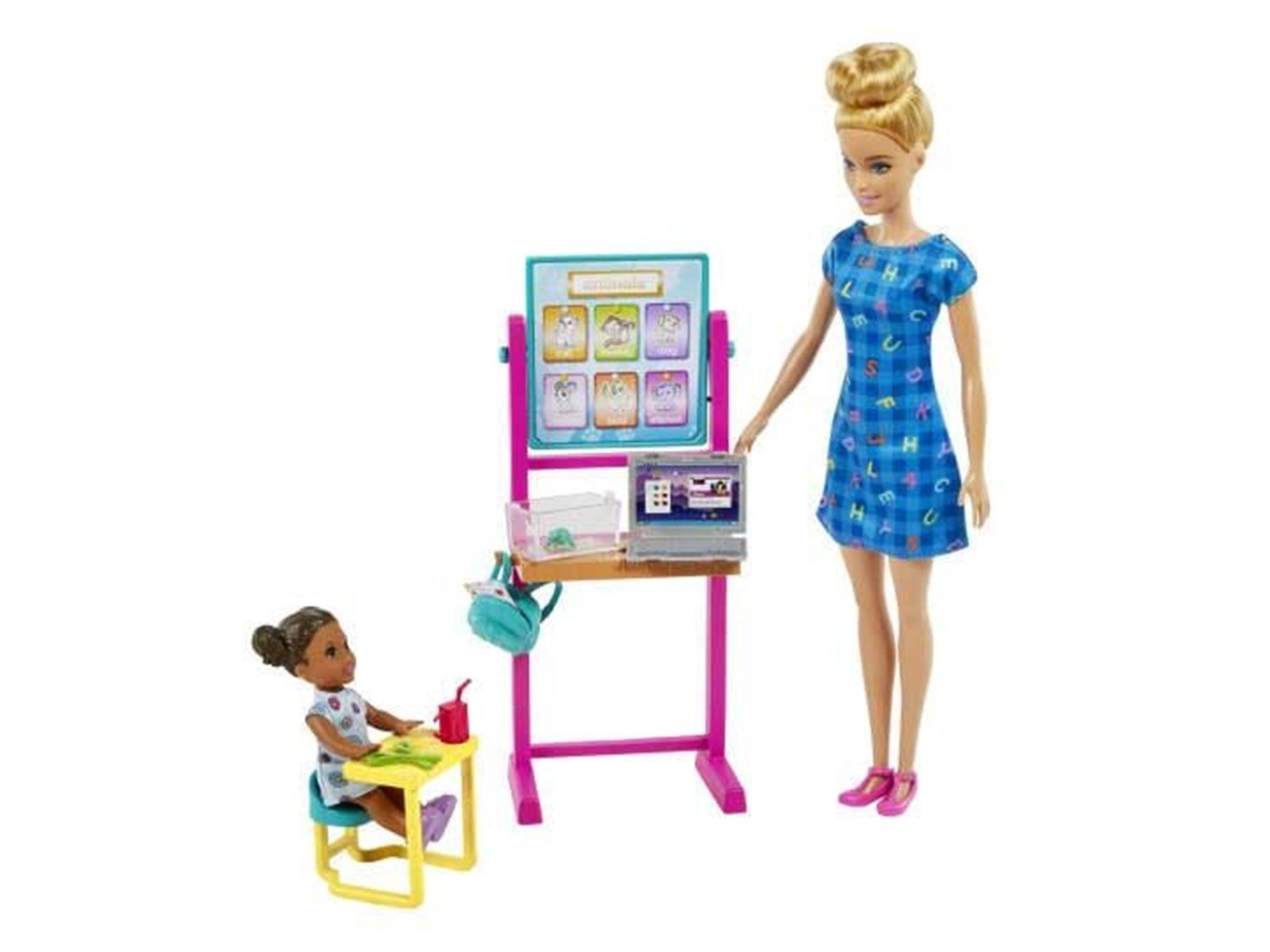 Barbie Teacher Doll (Blonde) with Apprentice