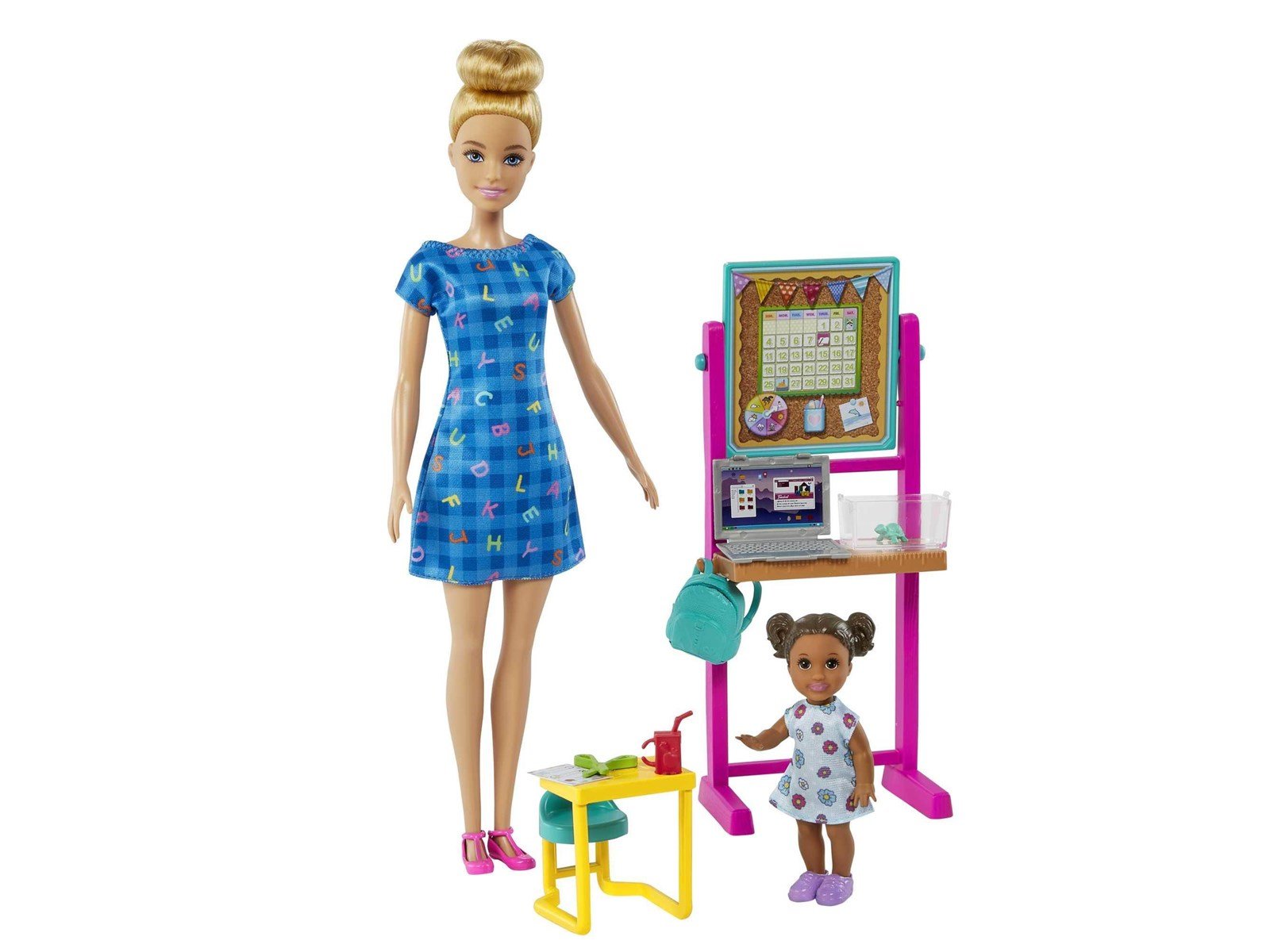 Barbie Teacher Doll (Blonde) with Apprentice