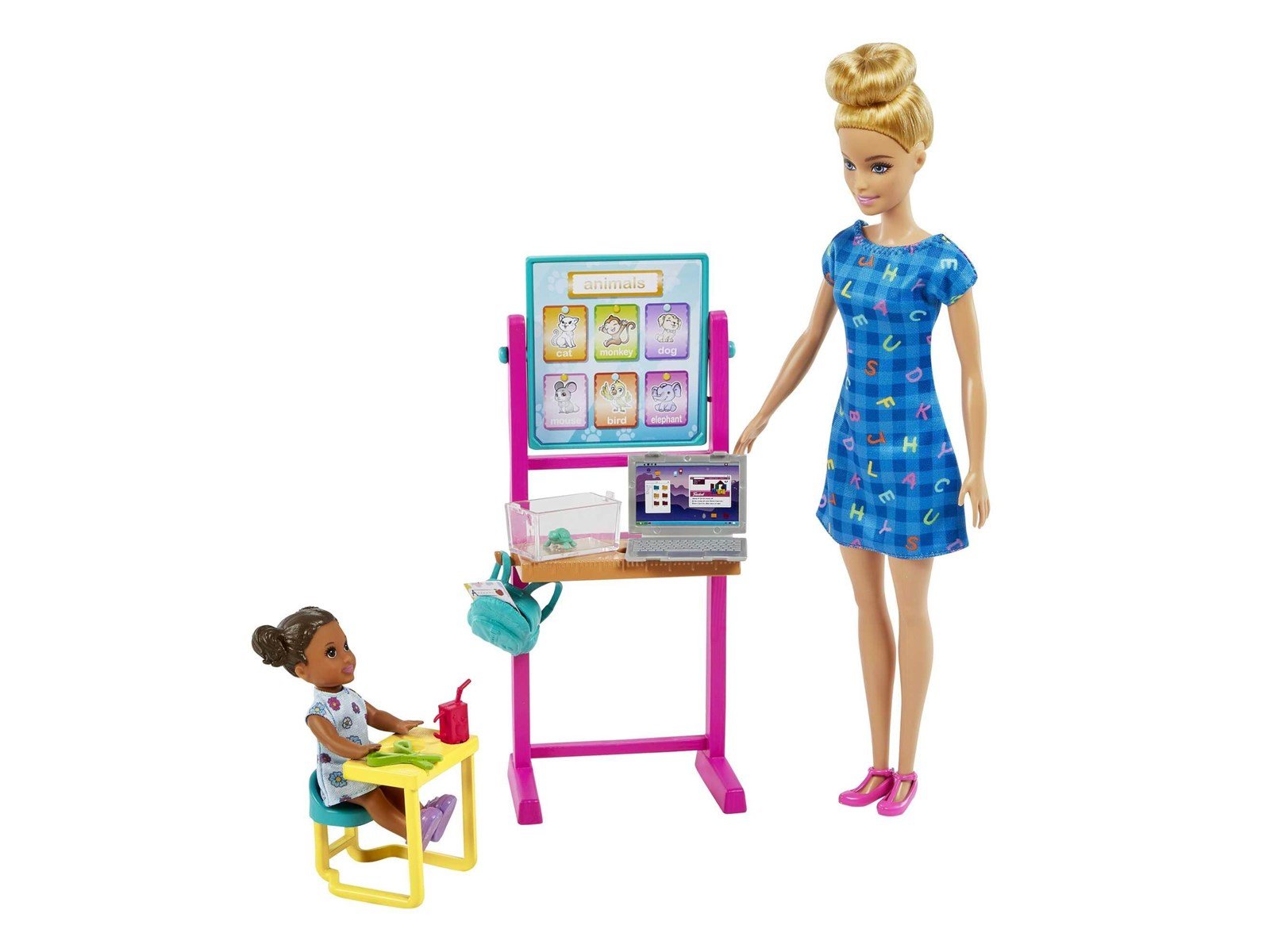 Barbie Teacher Doll (Blonde) with Apprentice