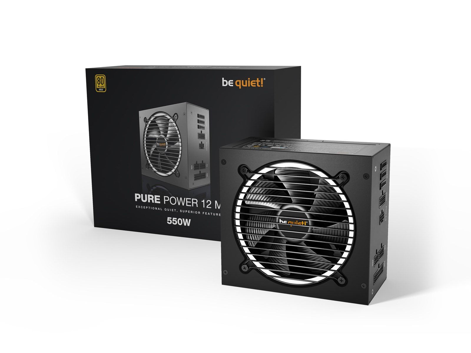 be quiet! Pure Power 12 M - ATX 3.0 - 550W Netzteile - 550 Watt - 120 mm - ATX - 80 Plus Gold zertifiziert