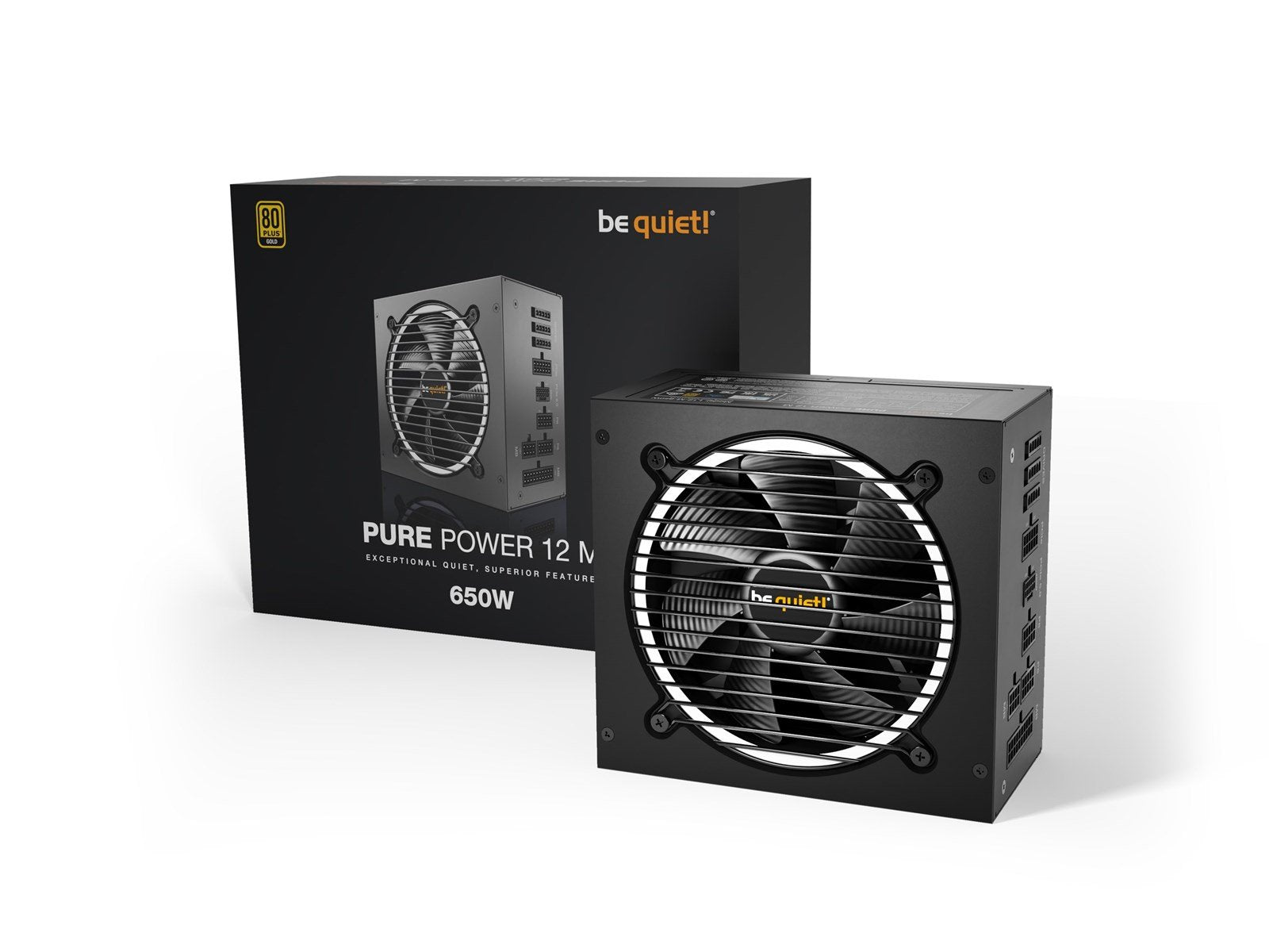 be quiet! Pure Power 12 M - ATX 3.0 - 650W Netzteile - 650 Watt - 120 mm - ATX - 80 Plus Gold zertifiziert