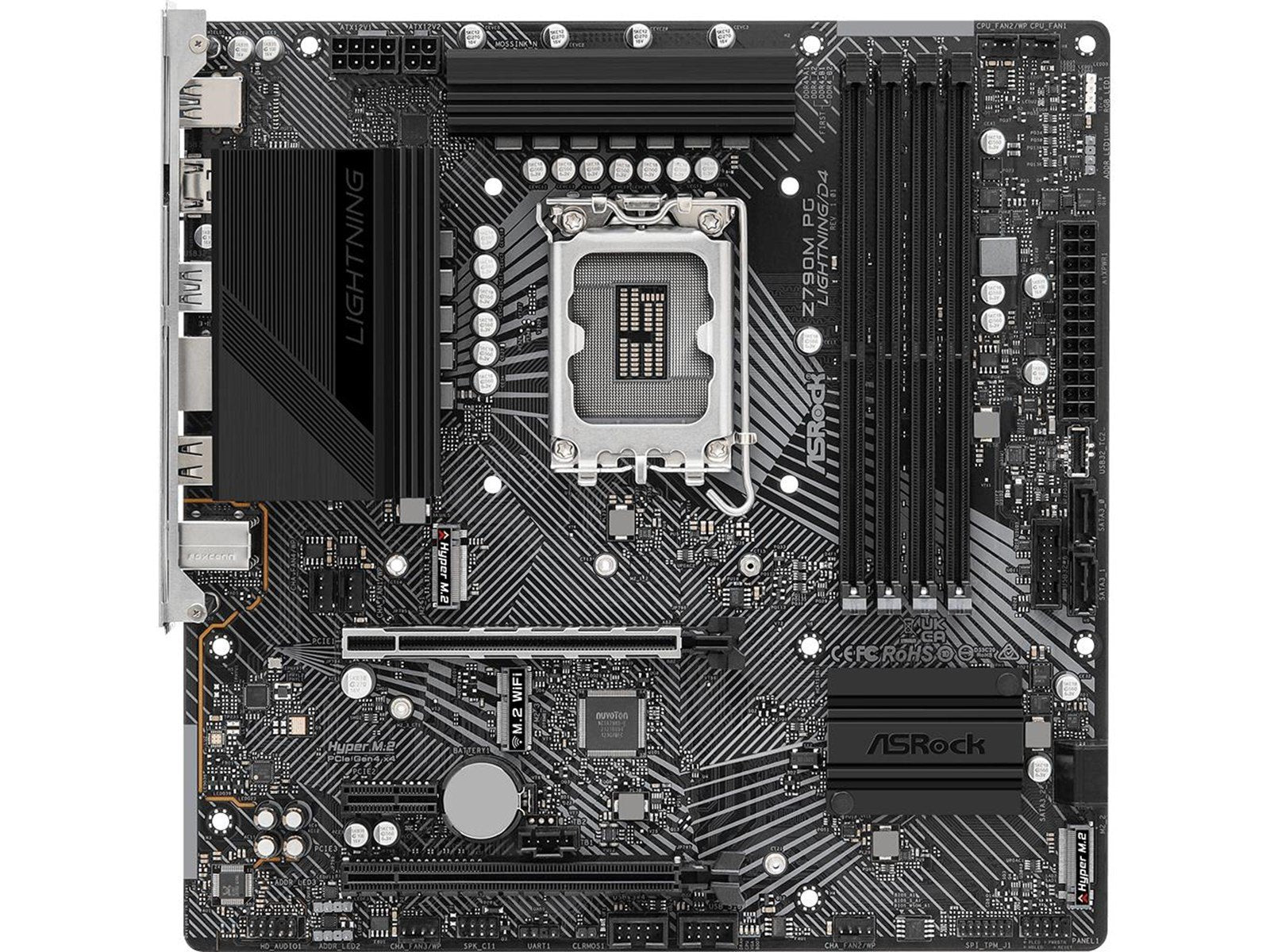 ASRock Z790M PG Lightning/D4 Mainboard - Intel Z790 - Intel LGA1700 socket - DDR4 RAM - Micro-ATX