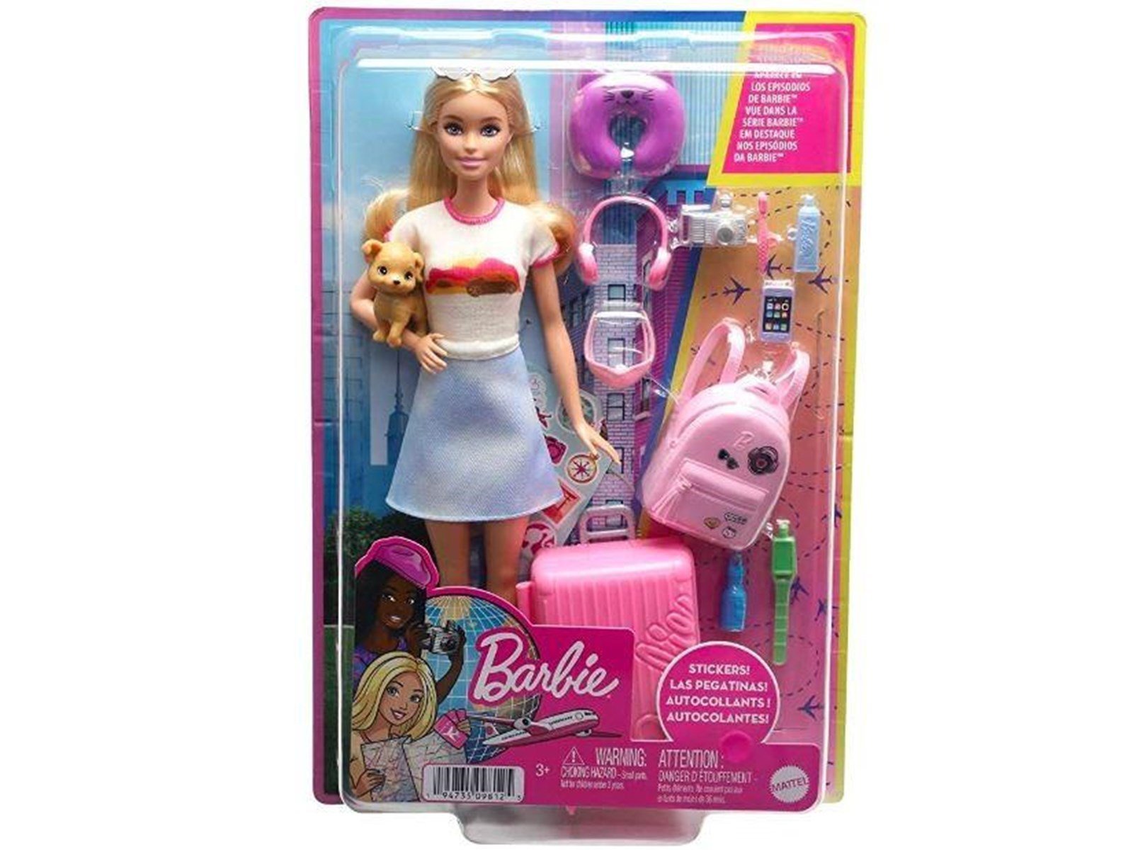 Barbie Travel Set With Puppy