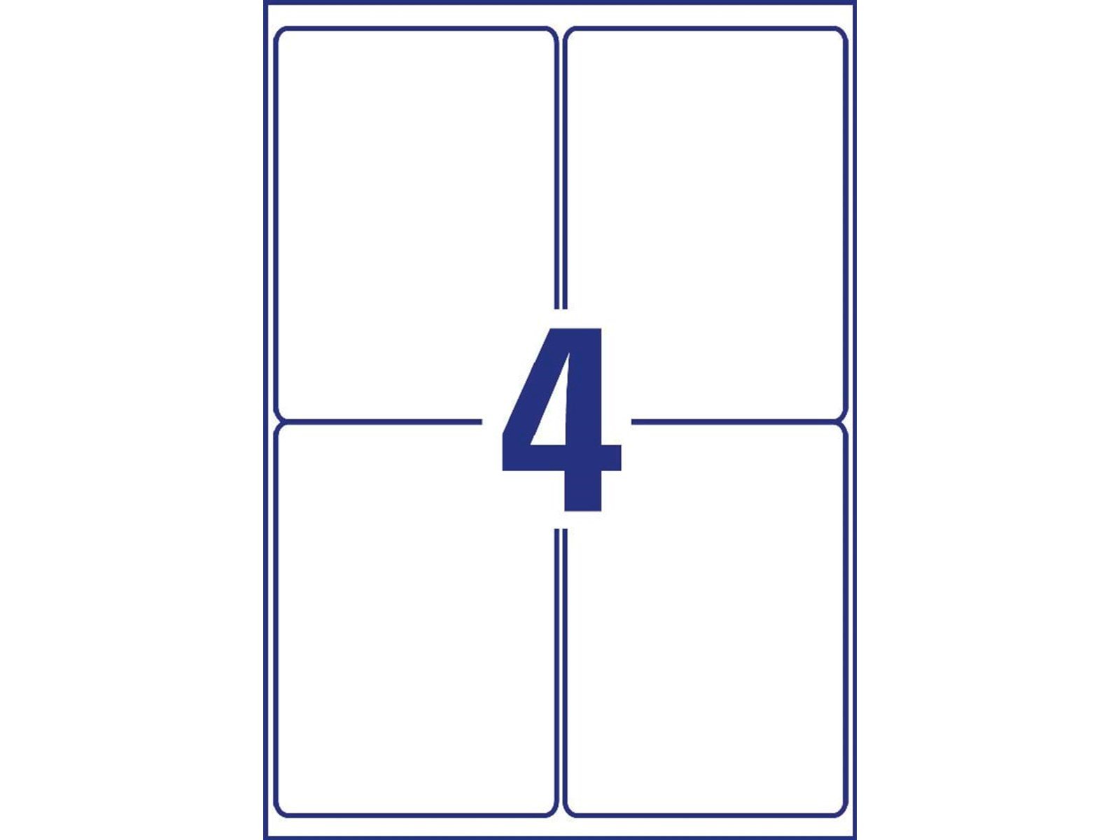 Avery Heavy duty labels removable white suitable for in- and outdoor use (-20oC to +80oC)