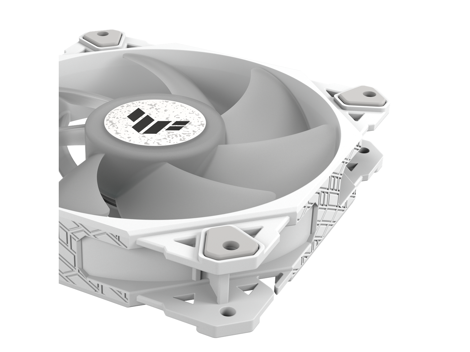 ASUS TUF GAMING TF120 White ARGB - Gehäuselüfter - 120mm - Weiß mit RGB-Beleuchtung - 29 dBA