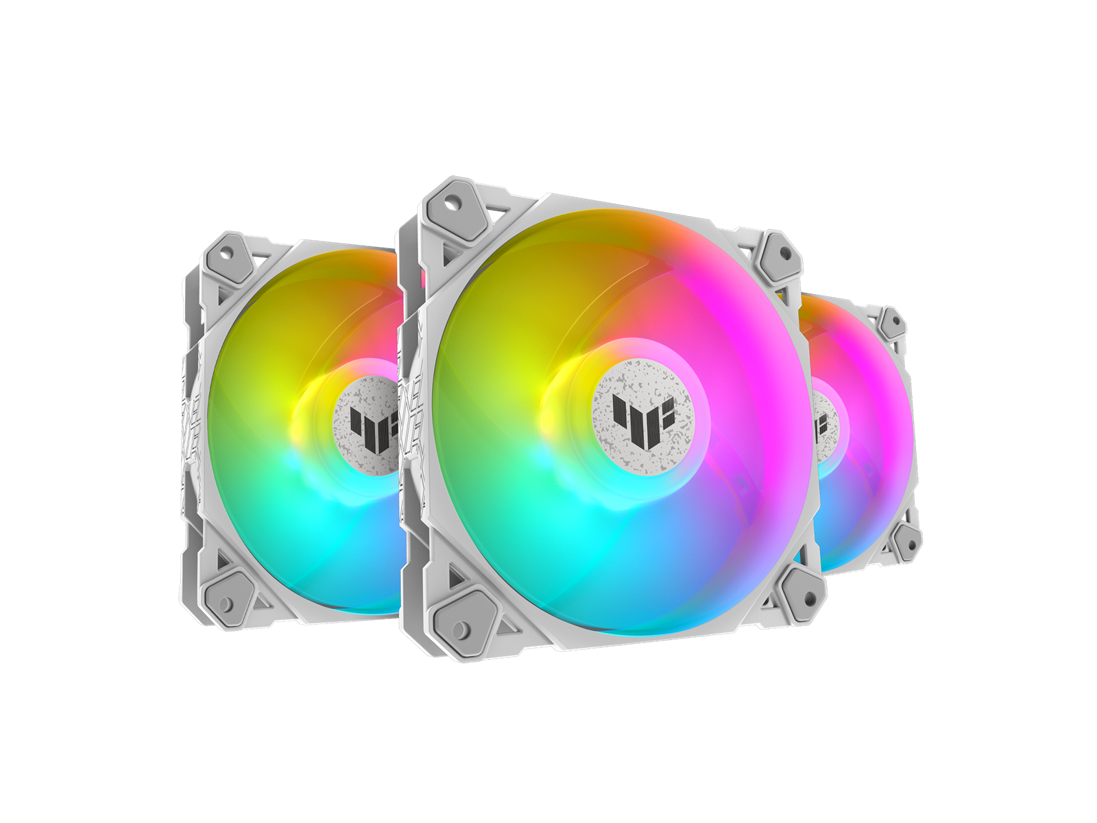 ASUS TUF GAMING TF120 White ARGB 3IN1 - Gehäuselüfter - 120mm - Weiß mit RGB-Beleuchtung - 29 dBA