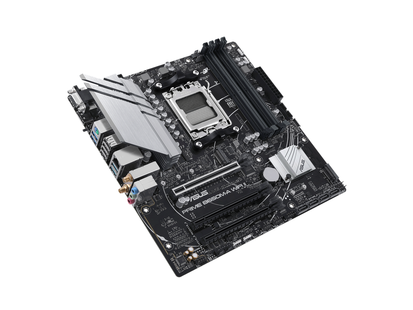 ASUS PRIME B650M-A WIFI II Mainboard - AMD B650 - AMD AM5 socket - DDR5 RAM - Micro-ATX