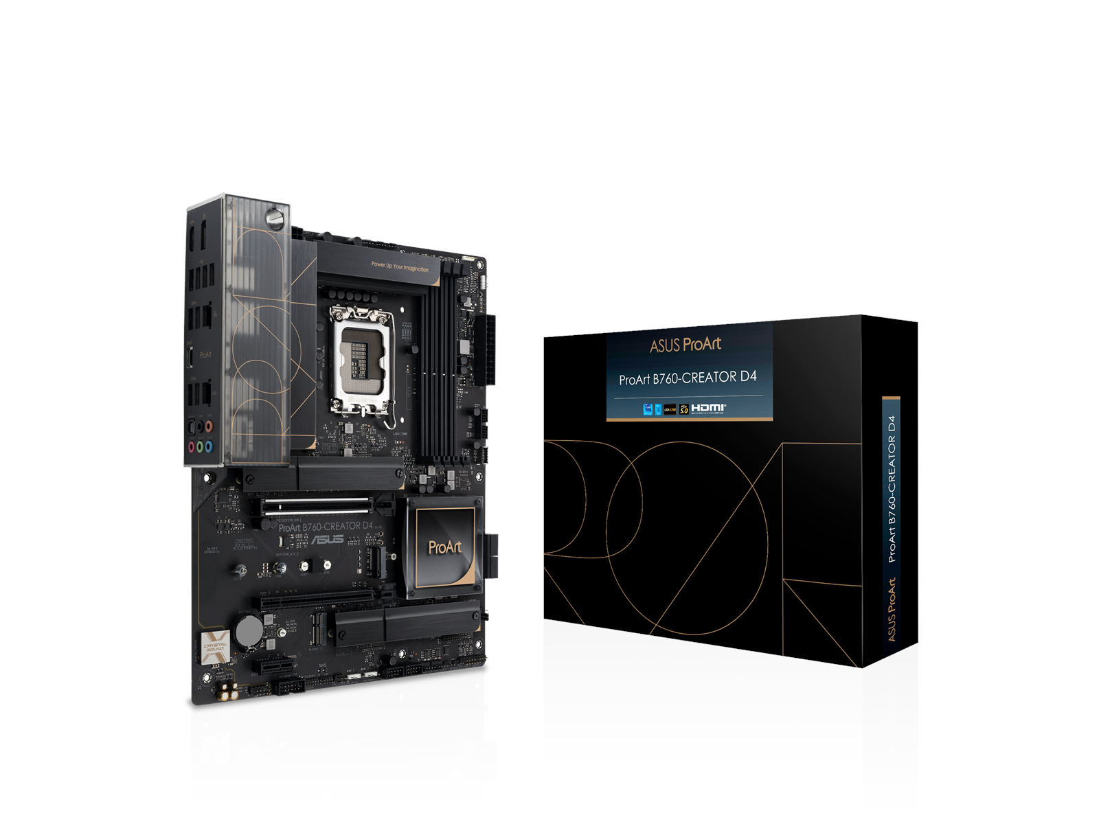 ASUS ProArt B760-CREATOR D4 Mainboard - Intel B760 - Intel LGA1700 socket - DDR4 RAM - ATX