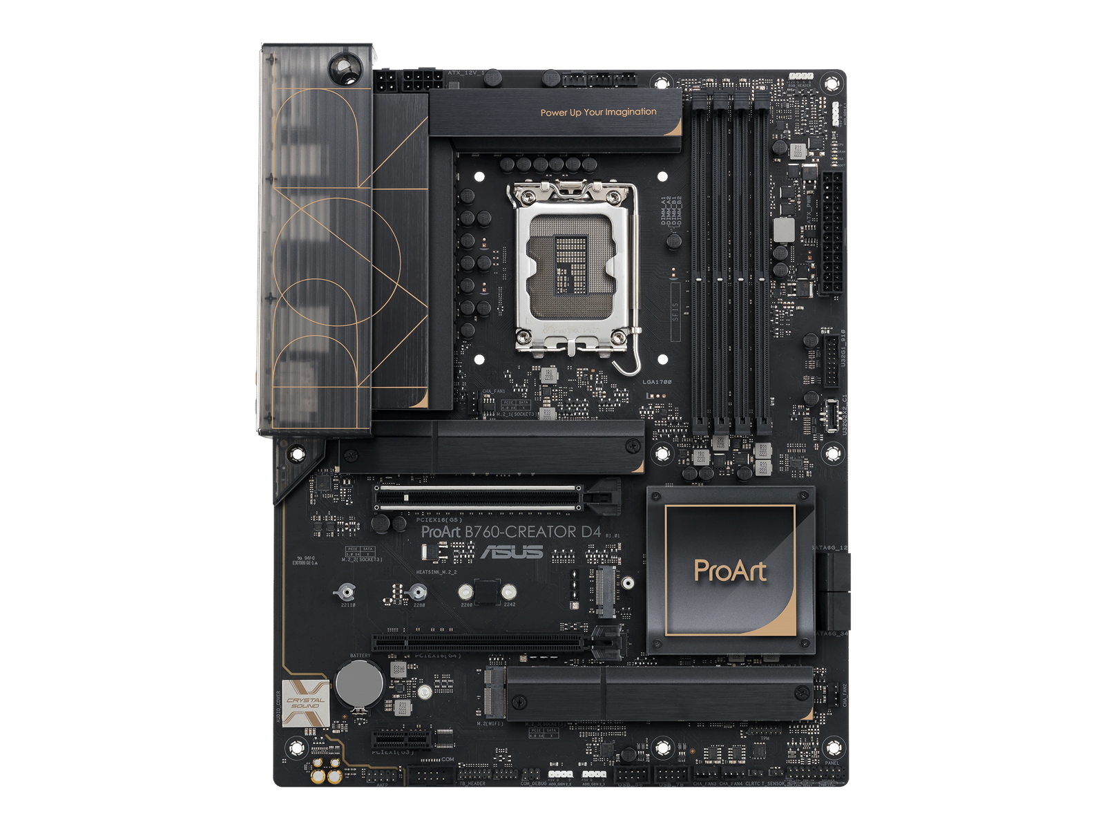 ASUS ProArt B760-CREATOR D4 Mainboard - Intel B760 - Intel LGA1700 socket - DDR4 RAM - ATX