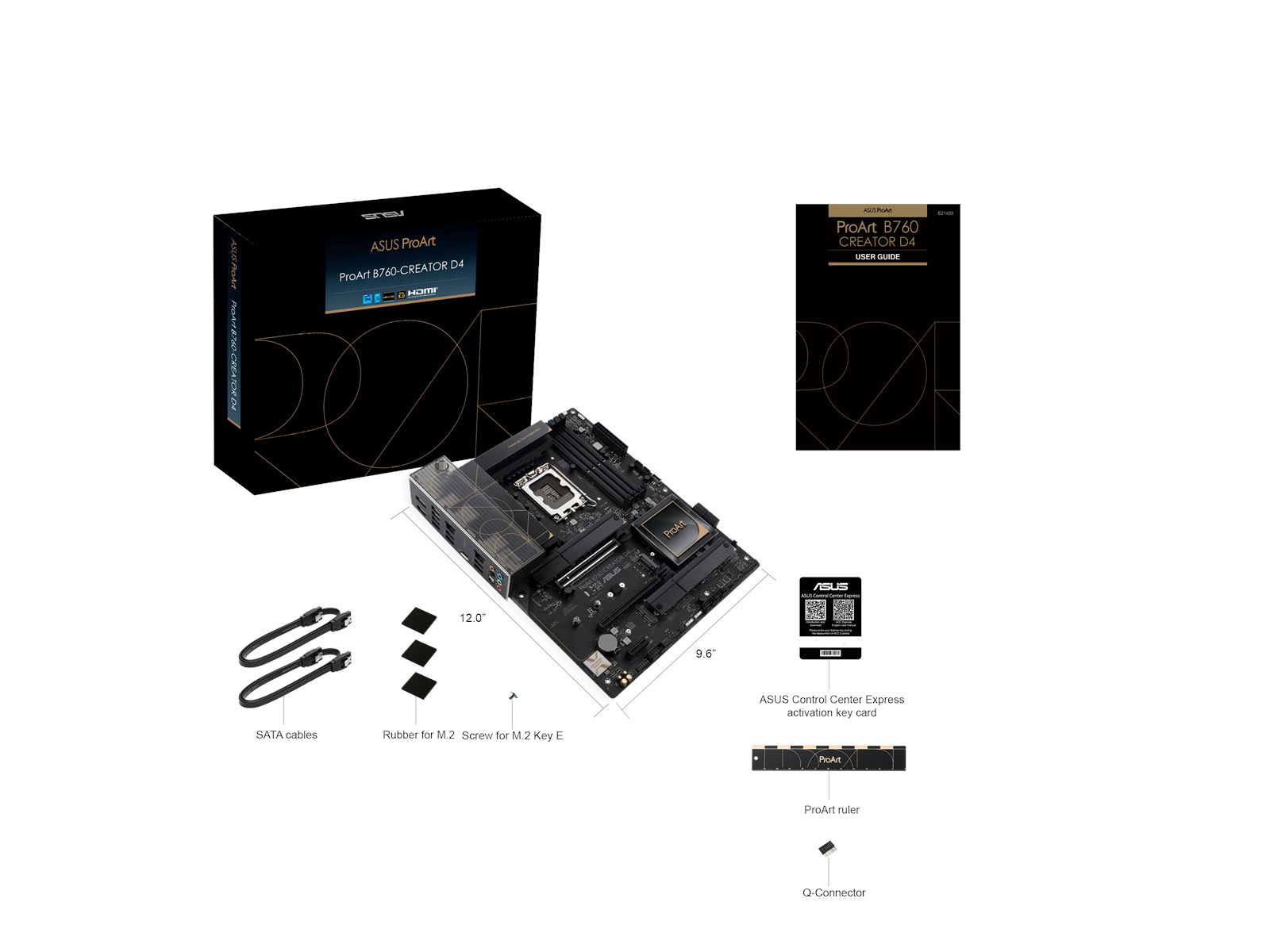 ASUS ProArt B760-CREATOR D4 Mainboard - Intel B760 - Intel LGA1700 socket - DDR4 RAM - ATX