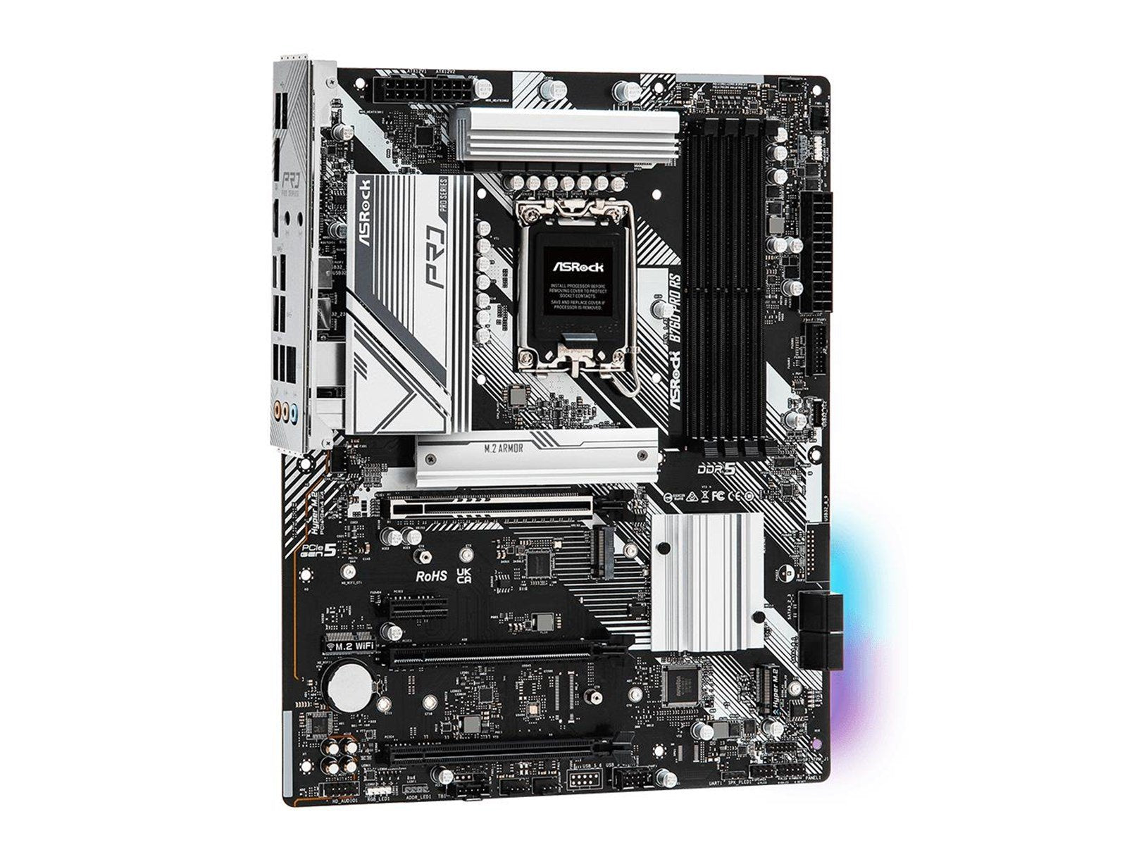 ASRock B760 PRO RS Mainboard - Intel B760 - Intel LGA1700 socket - DDR5 RAM - ATX