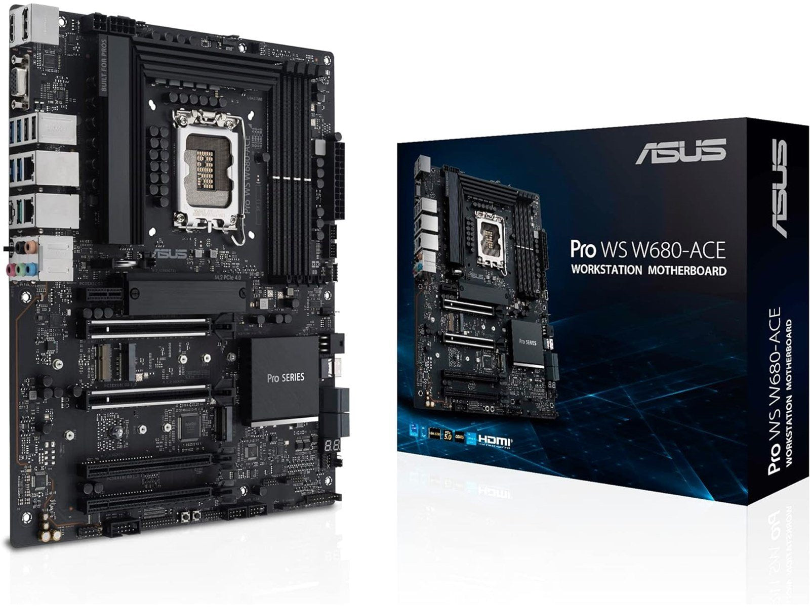 ASUS PRO WS W680-ACE Mainboard - Intel W680 - Intel LGA1700 socket - DDR5 RAM - ATX