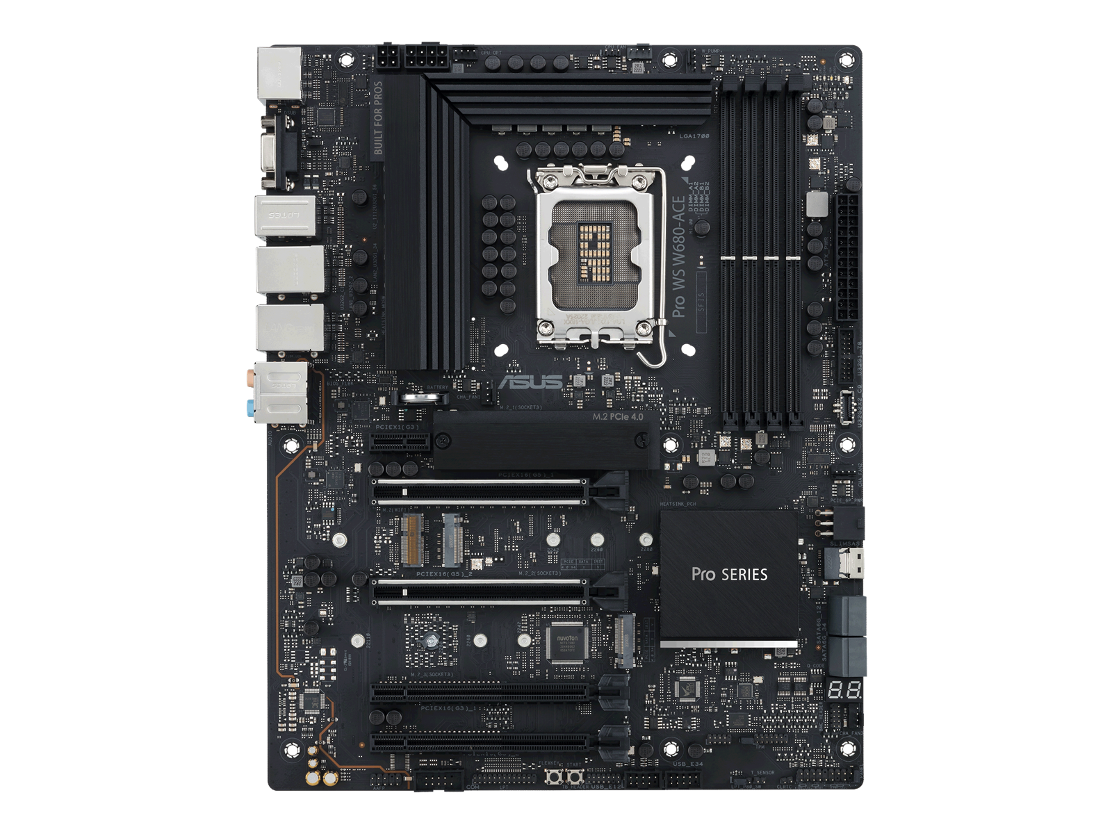 ASUS PRO WS W680-ACE Mainboard - Intel W680 - Intel LGA1700 socket - DDR5 RAM - ATX