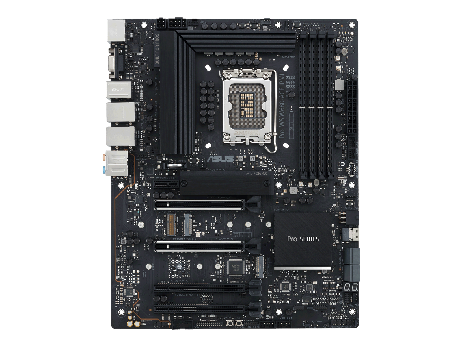 ASUS PRO WS W680-ACE IPMI Mainboard - Intel W680 - Intel LGA1700 socket - DDR5 RAM - ATX