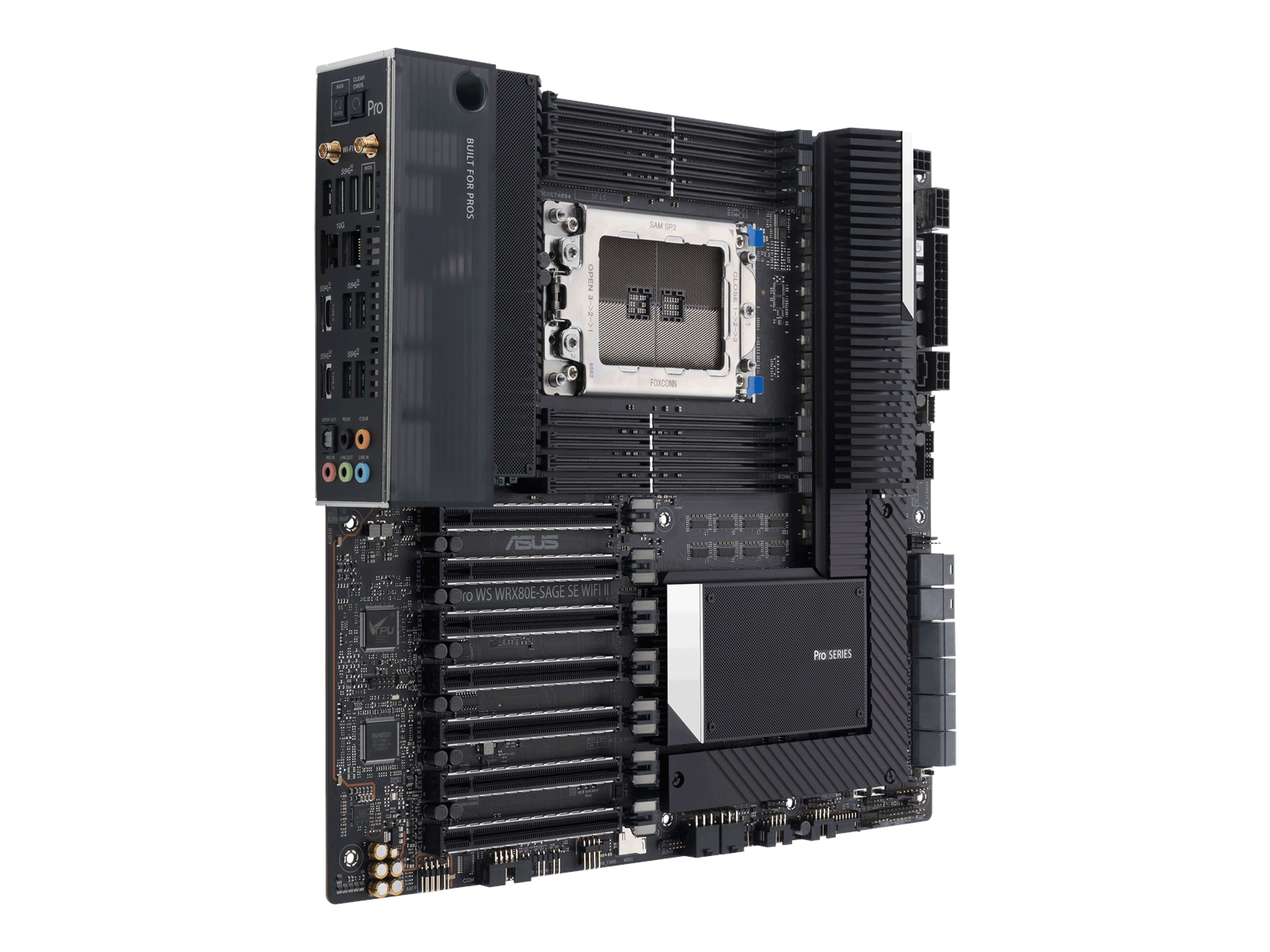 ASUS PRO WS WRX80E-SAGE SE WIFI II Mainboard - AMD WRX80 - AMD sWRX8 socket - DDR4 RAM - Extended ATX