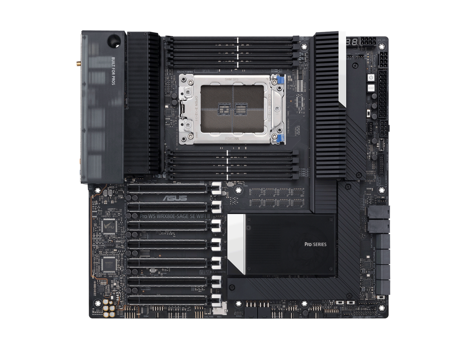 ASUS PRO WS WRX80E-SAGE SE WIFI II Mainboard - AMD WRX80 - AMD sWRX8 socket - DDR4 RAM - Extended ATX