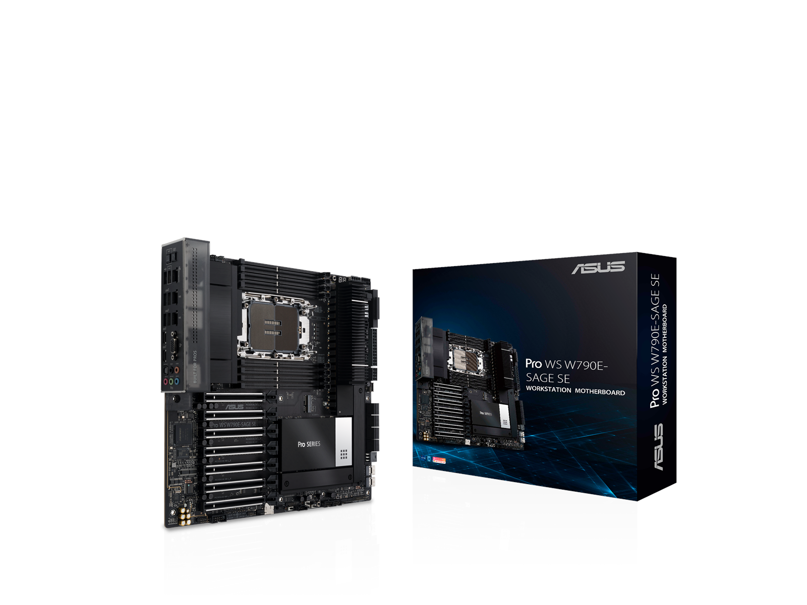 ASUS PRO WS W790E-SAGE SE Mainboard - Intel W790 - Intel LGA4677 socket - DDR5 RAM - SSI (Server)