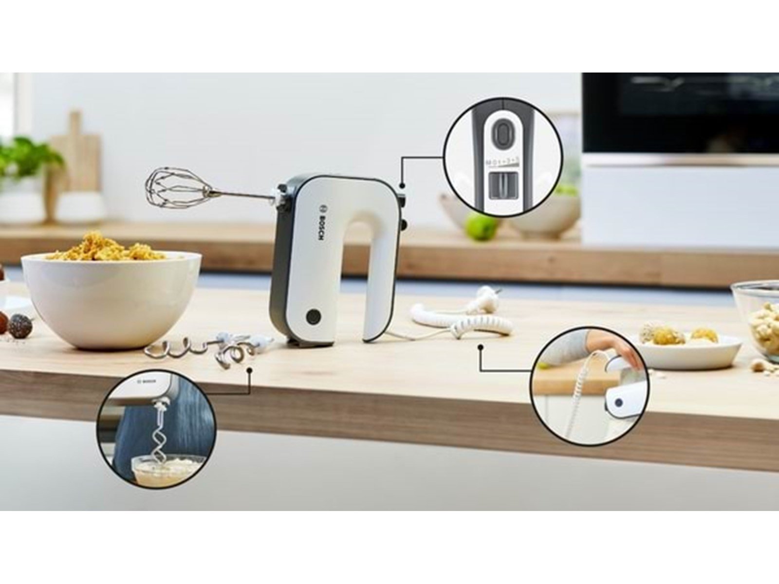 Bosch Handmixer Styline MFQ49700 - 850 W