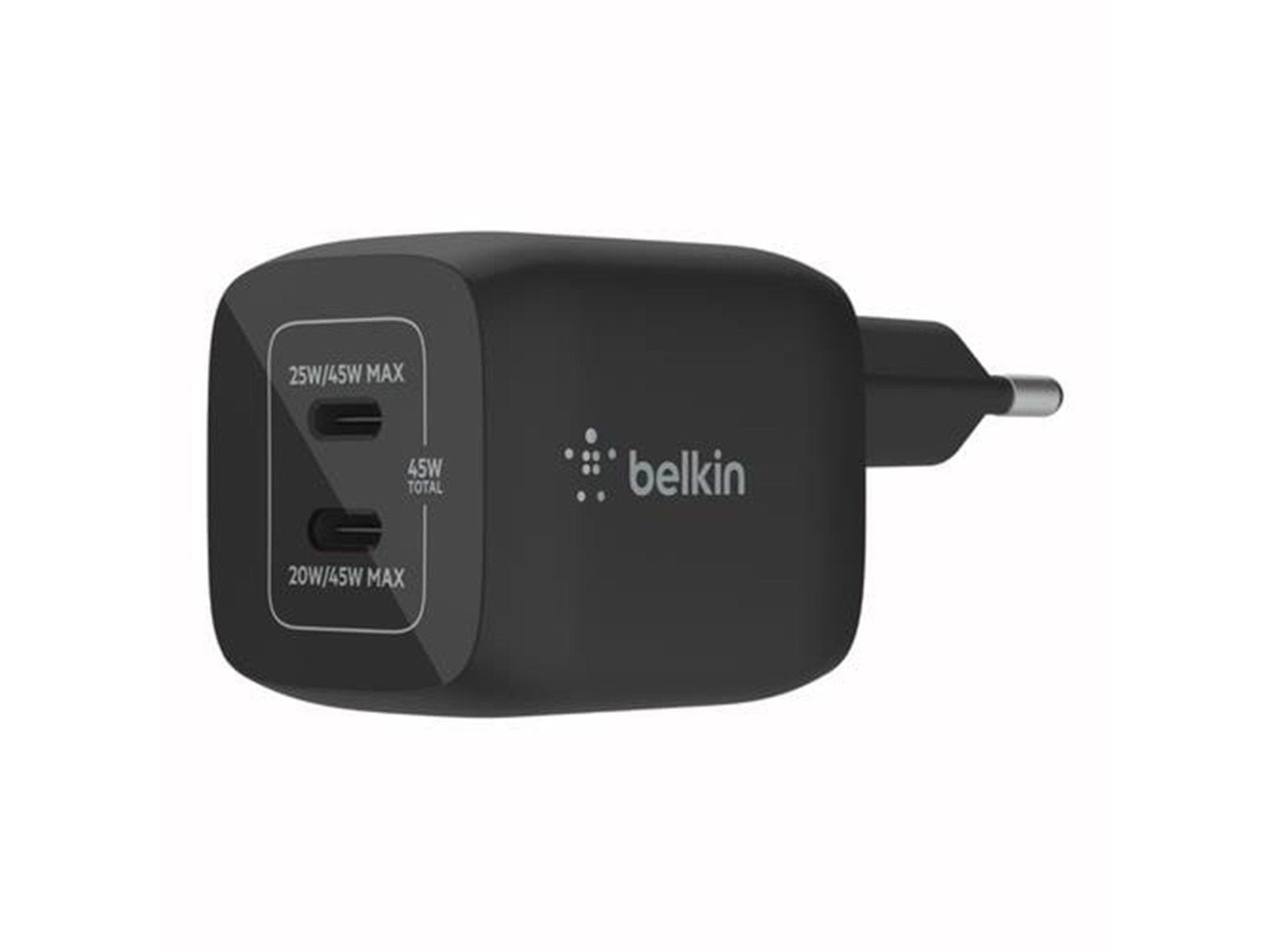 Belkin BOOST CHARGE PRO power adapter - PPS and GaN technology - 2 x USB-C - 45 Watt