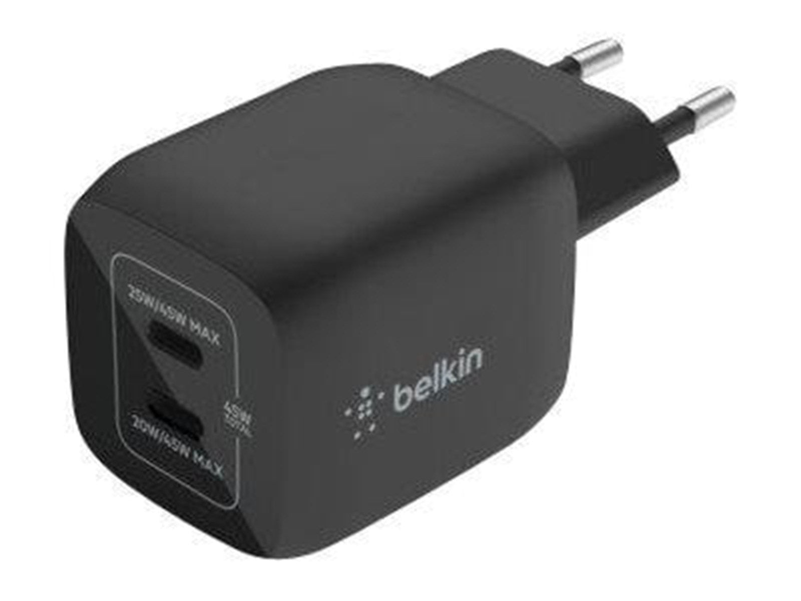 Belkin BOOST CHARGE PRO power adapter - PPS and GaN technology - 2 x USB-C - 45 Watt