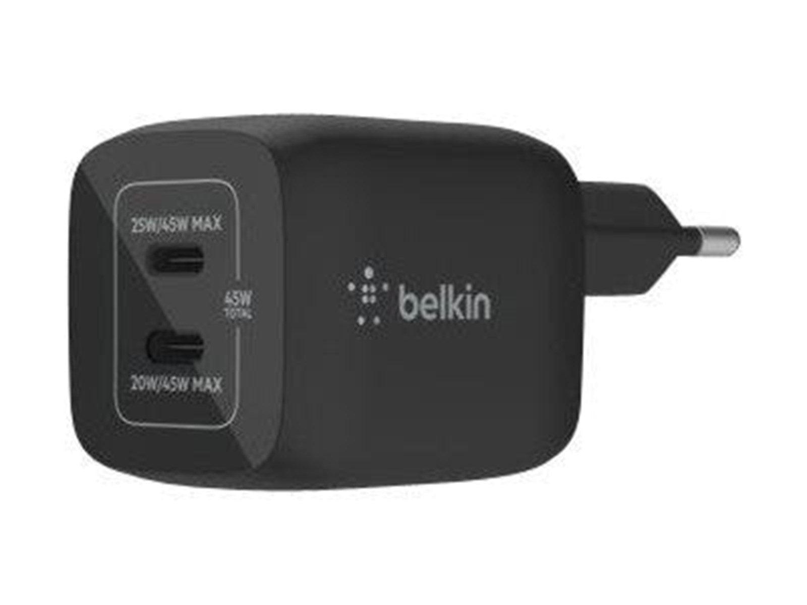 Belkin BOOST CHARGE PRO power adapter - PPS and GaN technology - 2 x USB-C - 45 Watt