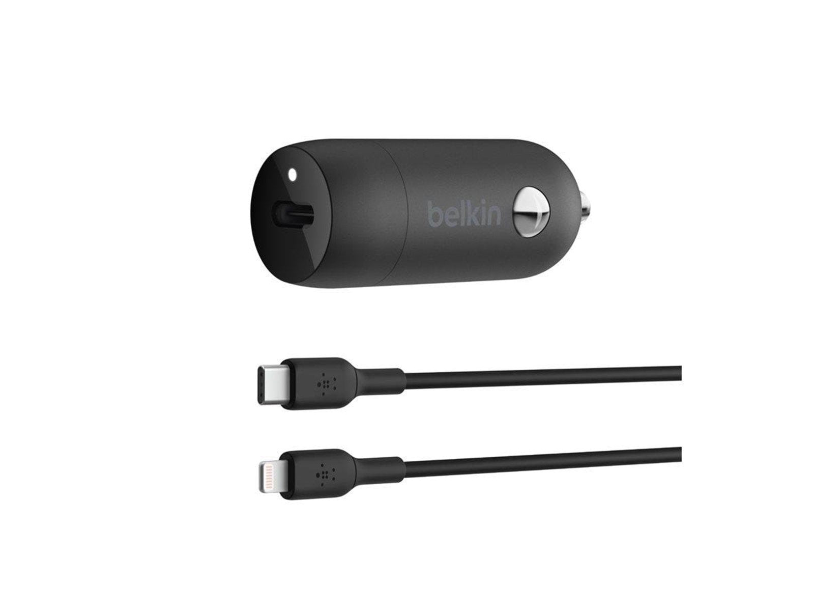 Belkin BoostCharge 30W USB-C Car Charger + USB-C to Lightning cable