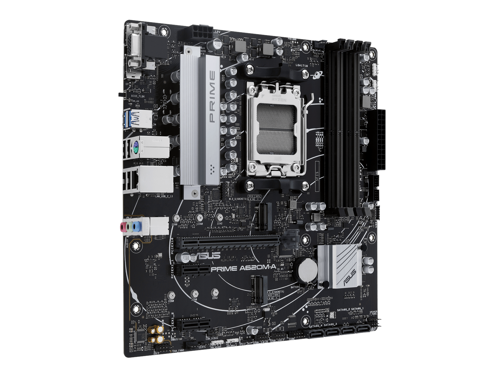 ASUS PRIME A620M-A-CSM Mainboard - AMD A620 - AMD AM5 socket - DDR5 RAM - Micro-ATX