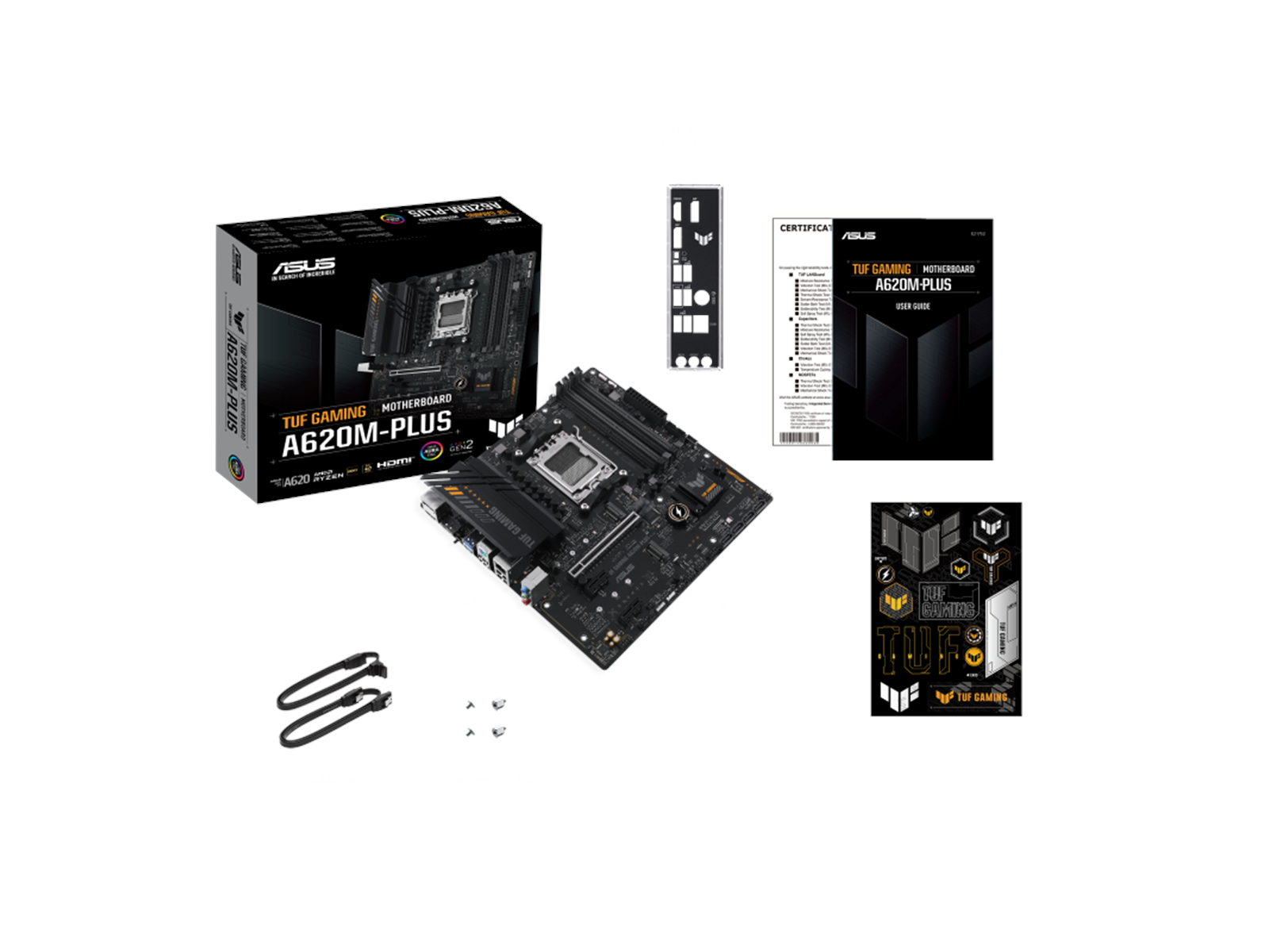 ASUS TUF GAMING A620M-PLUS Mainboard - AMD A620 - AMD AM5 socket - DDR5 RAM - Micro-ATX