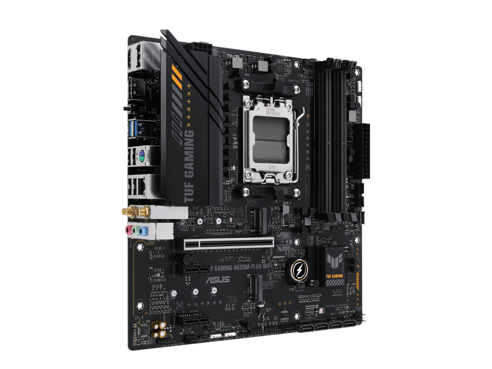 ASUS TUF GAMING A620M-PLUS WIFI Mainboard - AMD A620 - AMD AM5 socket - DDR5 RAM - Micro-ATX