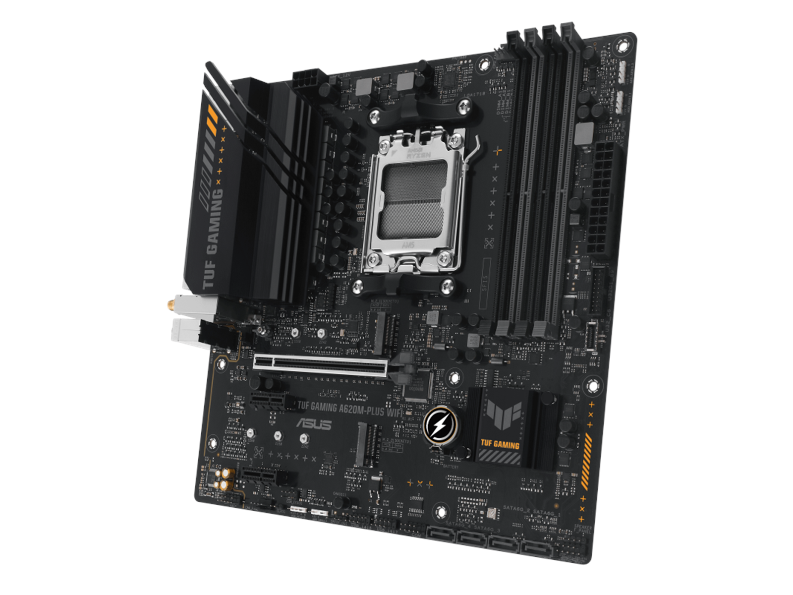 ASUS TUF GAMING A620M-PLUS WIFI Mainboard - AMD A620 - AMD AM5 socket - DDR5 RAM - Micro-ATX