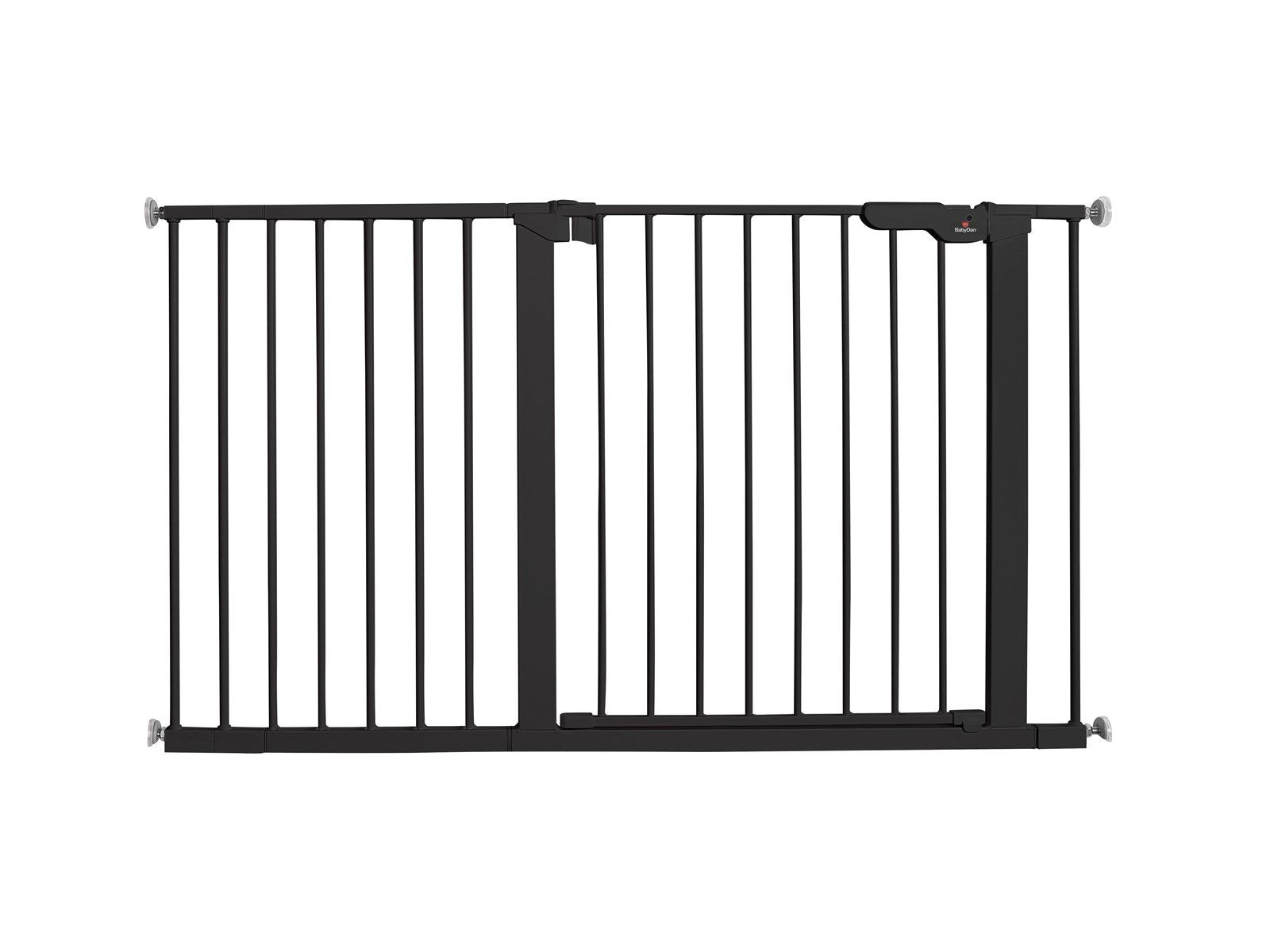 BabyDan Premier Safety Gate Extra Wide Black 126-132.2 cm