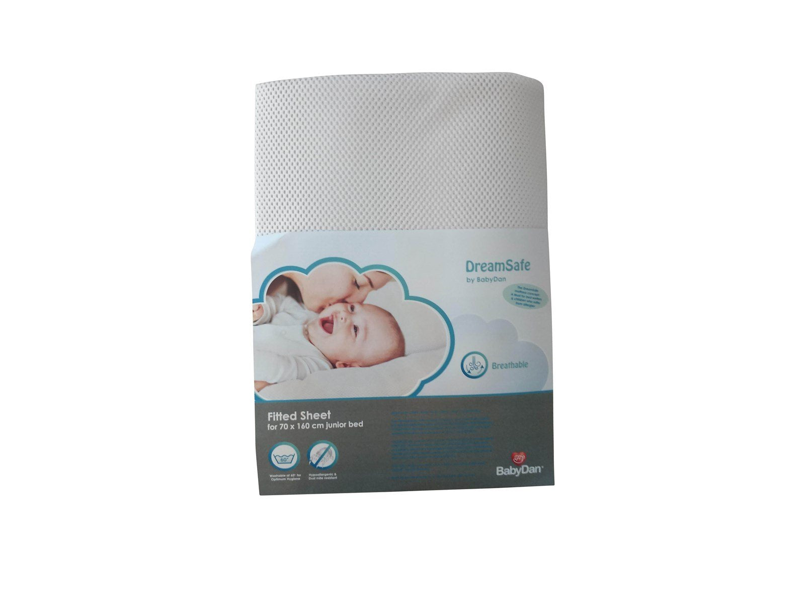 BabyDan DreamSafe Sheet for Junior Bed (70x160cm) White
