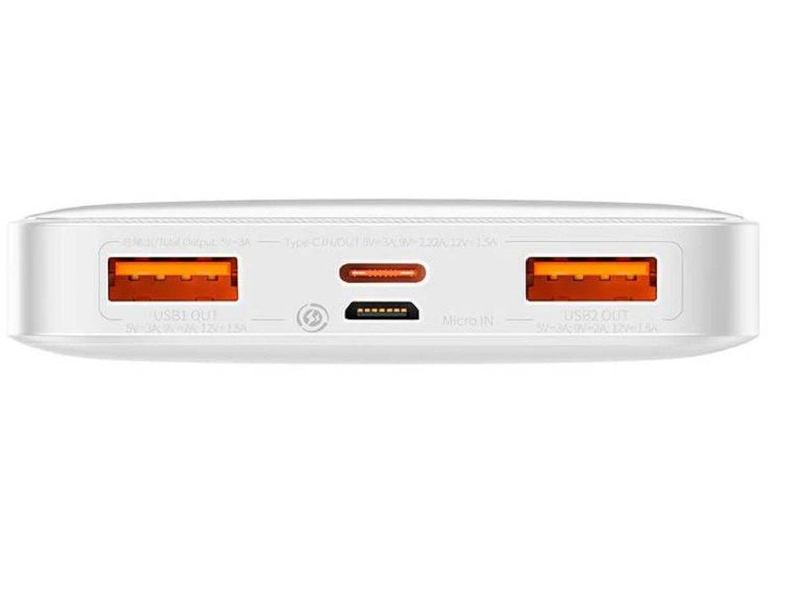 Baseus Bipow 10000mAh 20W - White Powerbank (Akku) - Weiß - 10000 mAh
