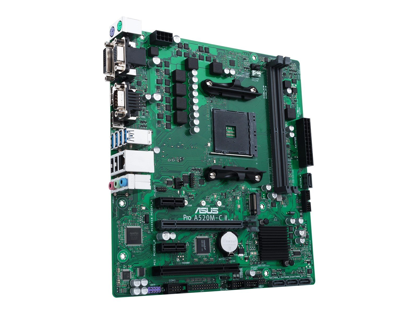 ASUS PRO A520M-C II/CSM Mainboard - AMD A520 - AMD AM4 socket - DDR4 RAM - Micro-ATX