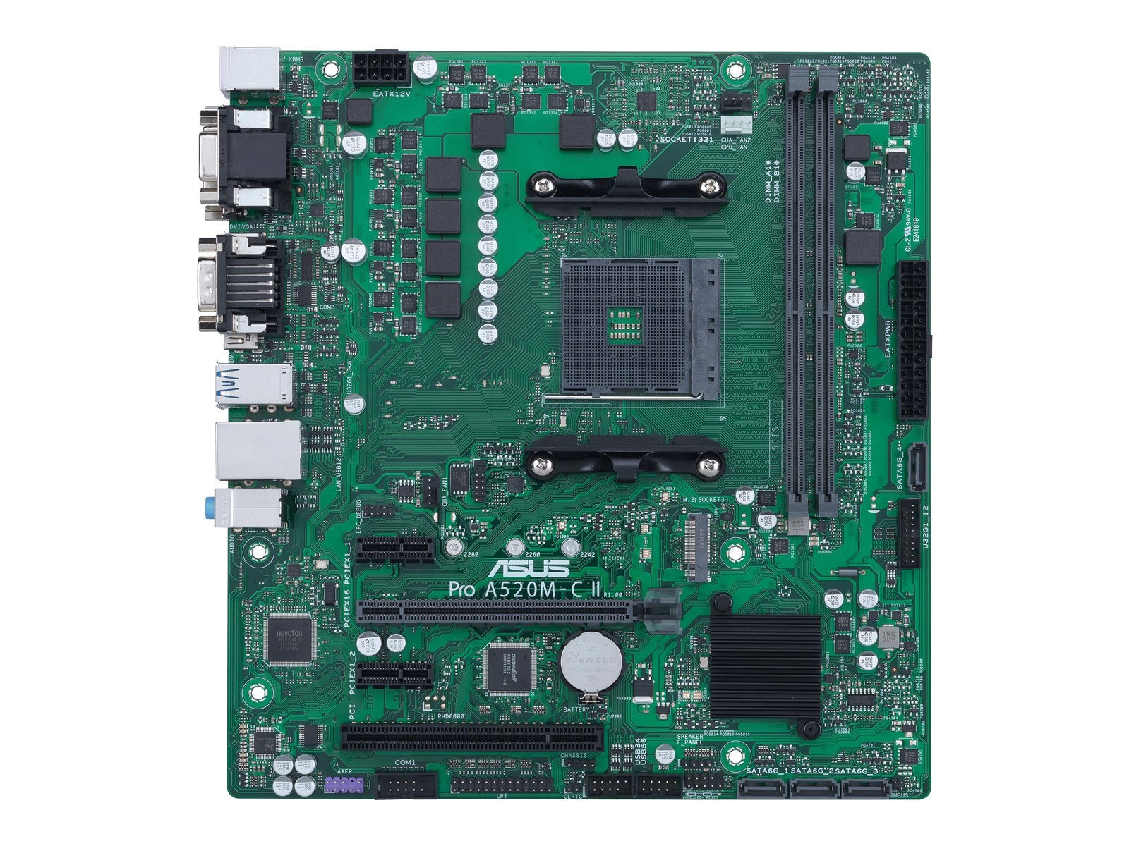 ASUS PRO A520M-C II/CSM Mainboard - AMD A520 - AMD AM4 socket - DDR4 RAM - Micro-ATX