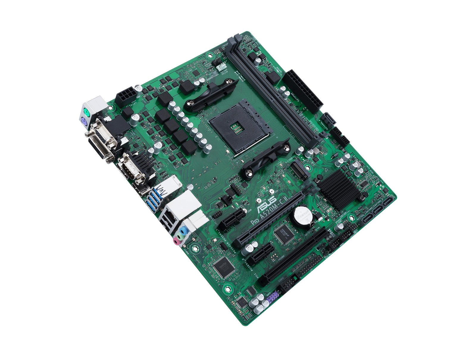 ASUS PRO A520M-C II/CSM Mainboard - AMD A520 - AMD AM4 socket - DDR4 RAM - Micro-ATX