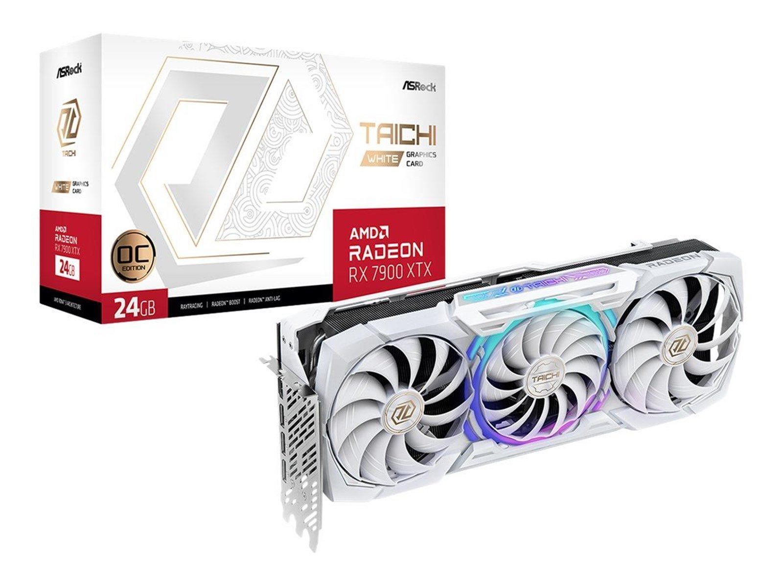 ASRock Radeon RX 7900 XTX Taichi White OC - 24GB GDDR6 RAM - Grafikkarte