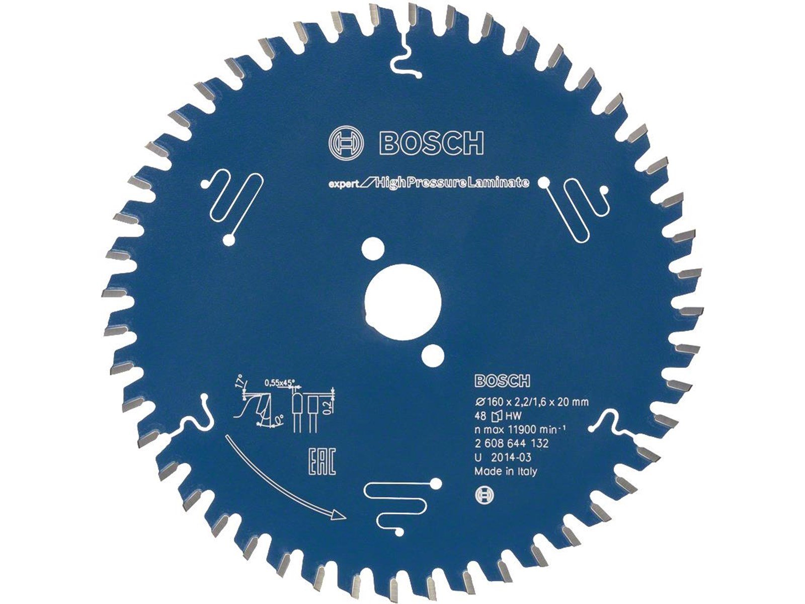 Bosch EXPERT FOR HIGH-PRESSURE LAMINATE CIRCULAR SAW BLADE FOR HANDHELD CIRCULAR SAWS