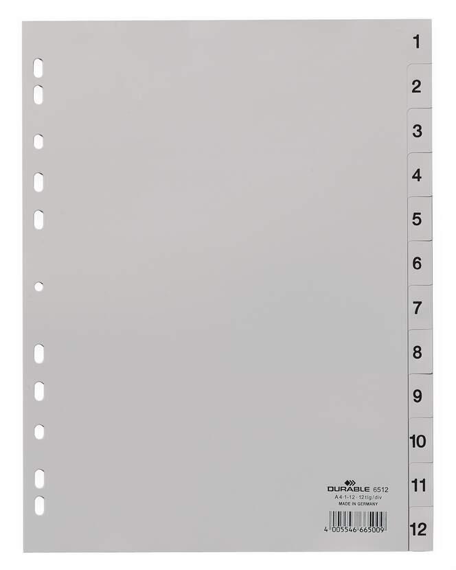 DURABLE Register A4 1-12 - 12-teilig