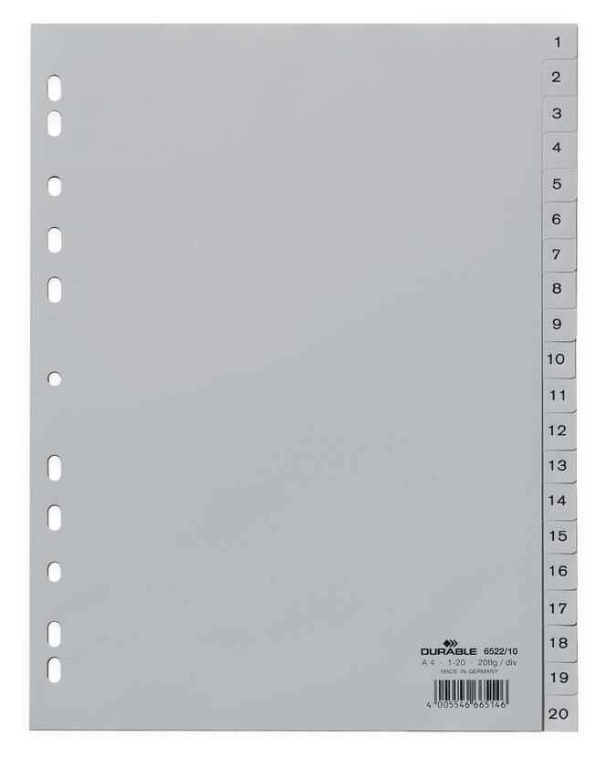 DURABLE Register A4 1-20 - 20-teilig