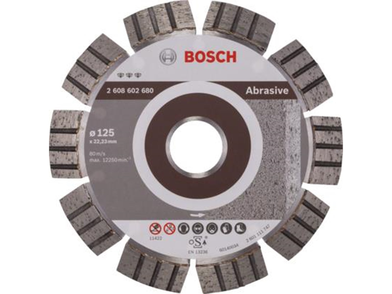 Bosch BEST FOR ABRASIVE DIAMOND CUTTING DISC FOR SMALL ANGLE GRINDERS 125mm