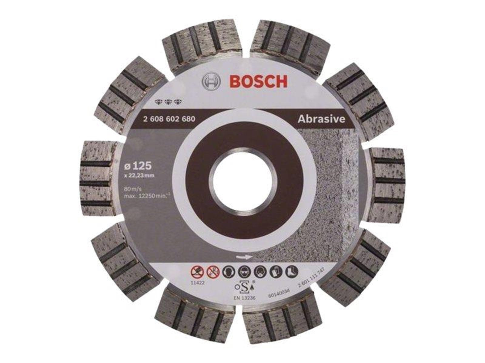 Bosch BEST FOR ABRASIVE DIAMOND CUTTING DISC FOR SMALL ANGLE GRINDERS 125mm