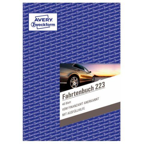 AVERY Zweckform Fahrtenbuch 223 mit Jahresabrechnung - 40 Blatt - A5