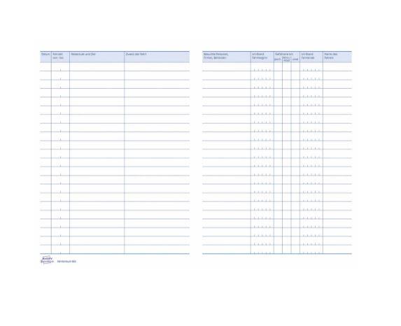 AVERY Zweckform Fahrtenbuch 223 mit Jahresabrechnung - 40 Blatt - A5